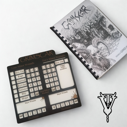 Grimscar Solo Hex- Crawl RPG Combat Tracking Player Board — The Board Viking