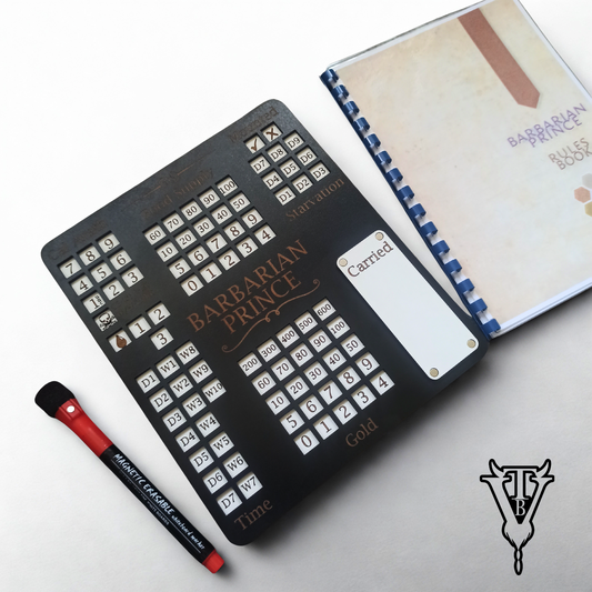 Barbarian Prince Solo RPG Hex-crawl Character Tracking Player Board — The Board Viking