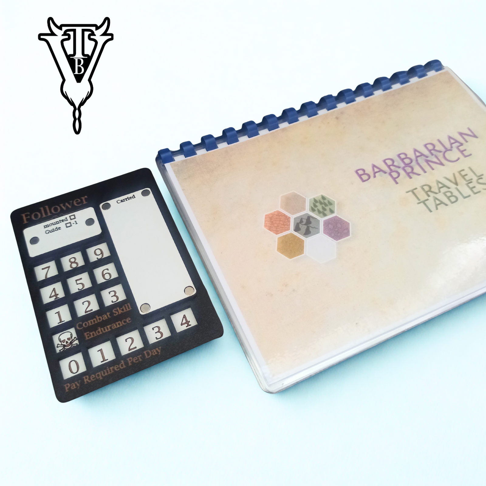 Barbarian Prince Solo RPG Follower Tracking Player Board — The Board Viking