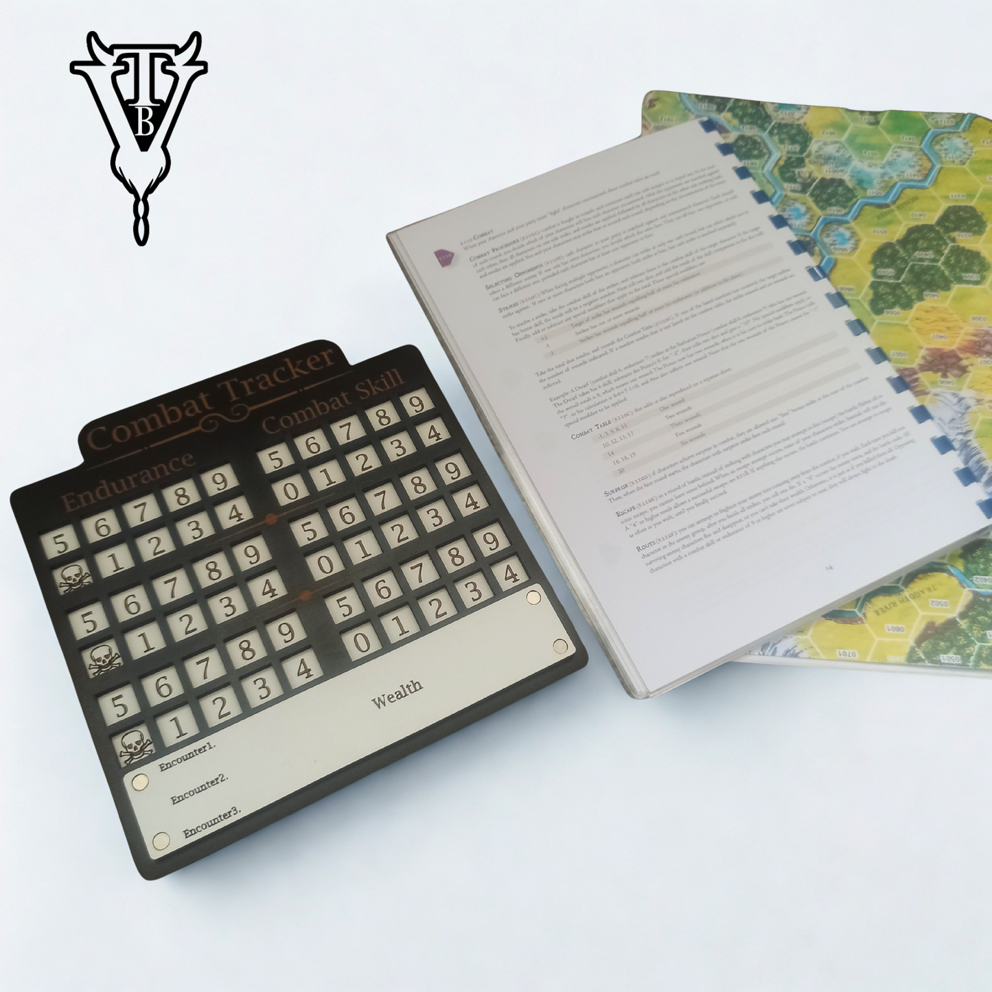Barbarian Prince Solo RPG Combat Tracking Player Board — The Board Viking