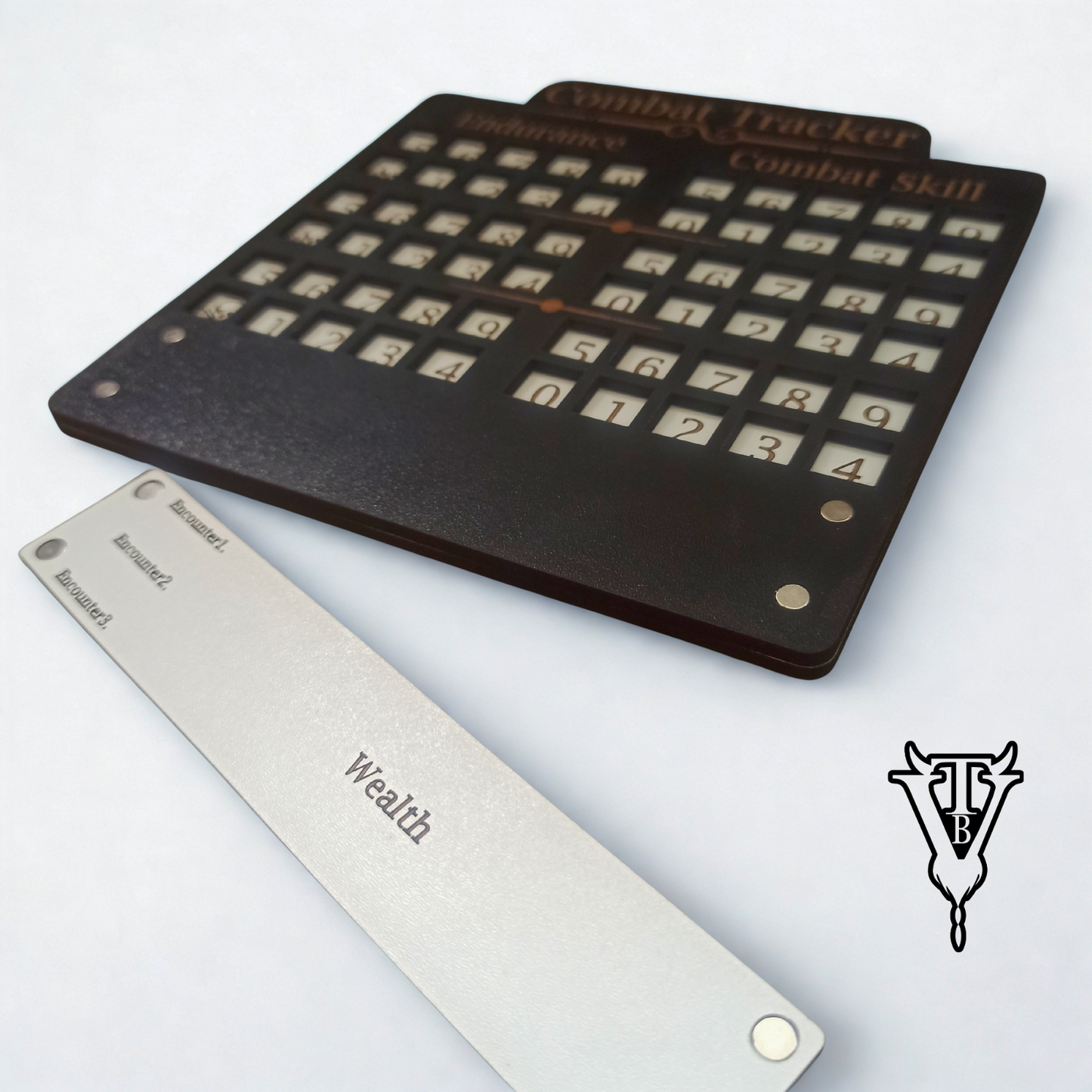 Barbarian Prince Solo RPG Combat Tracking Player Board detail view — The Board Viking