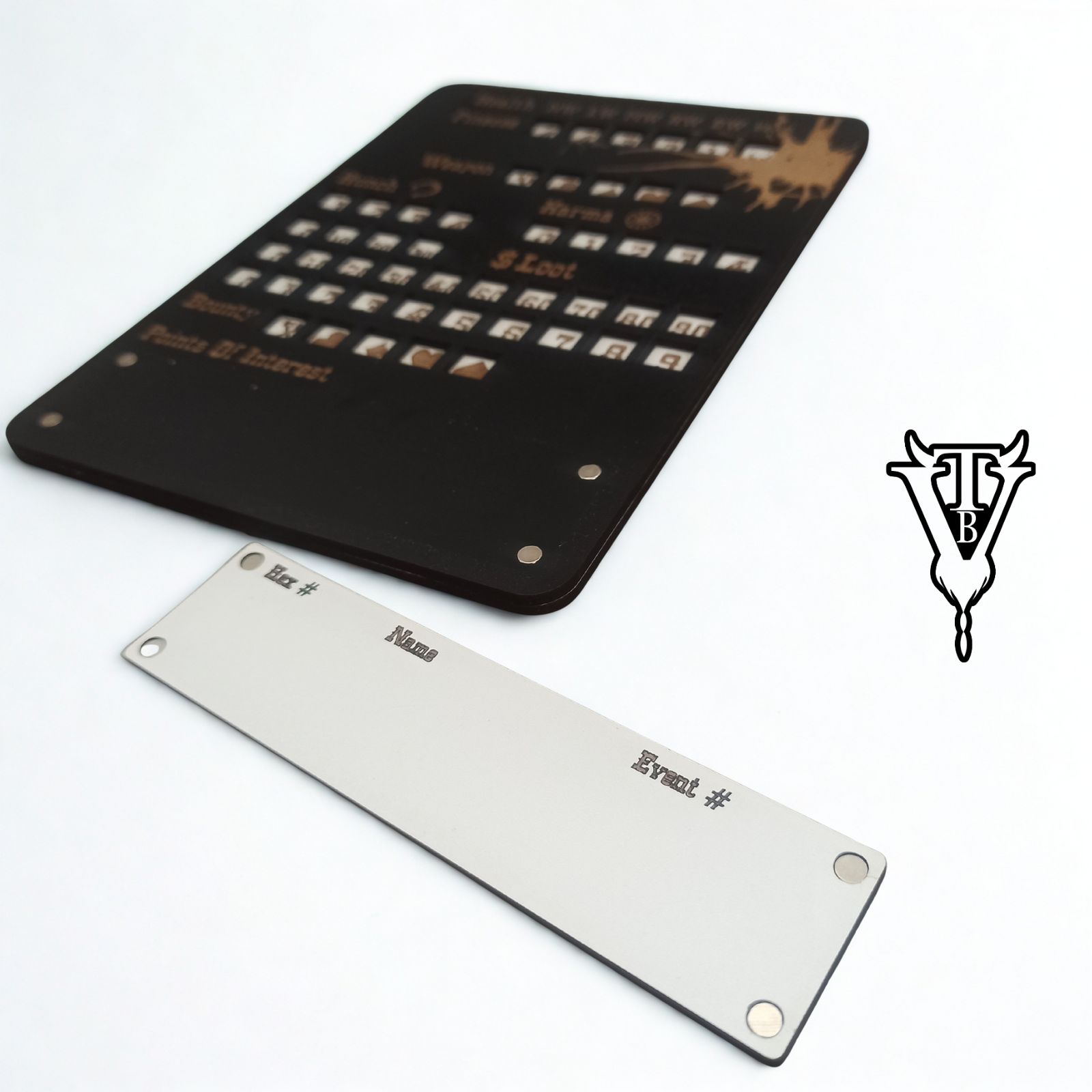 The Drifter - Solo Western RPG Hex-Crawl Character Tracker Player Board detail view — The Board Viking