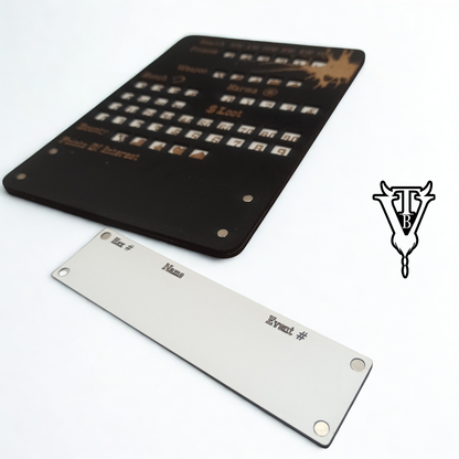 The Drifter - Solo Western RPG Hex-Crawl Character Tracker Player Board detail view — The Board Viking