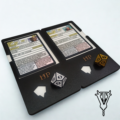 2D6 Dungeon Solo RPG Two Creature HP Tracker Board detail view — The Board Viking