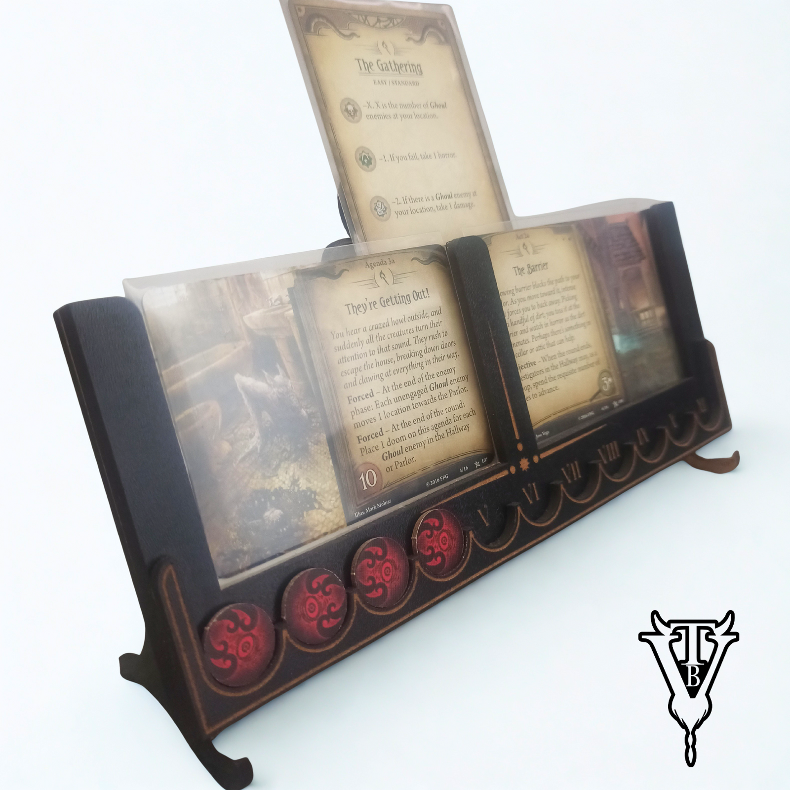 Arkham Horror The card game Act - Agenda - Scenario Card Holder back view — The Board Viking