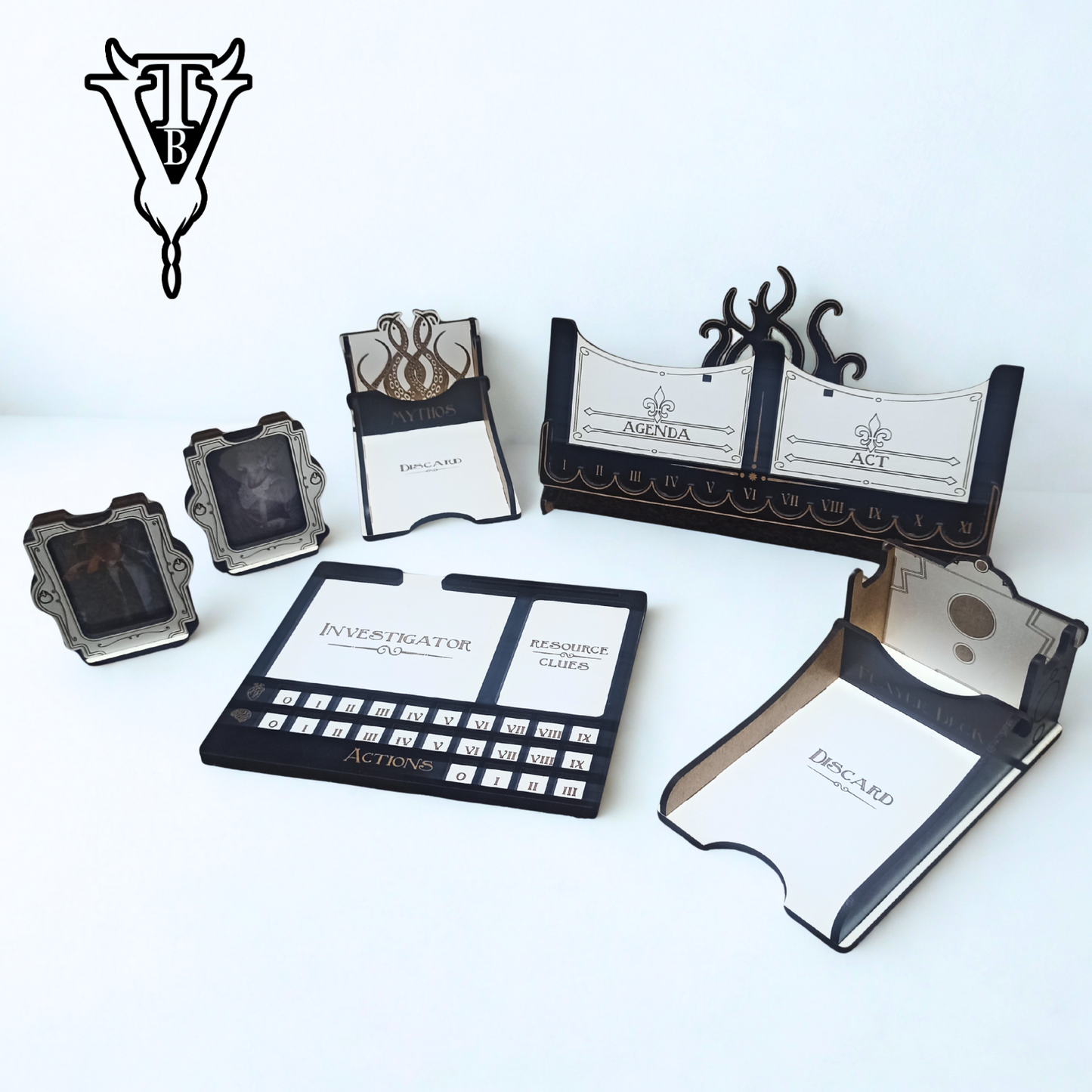 Arkham Horror The Card Game Character Player Board Card / Token Holder packaging — The Board Viking