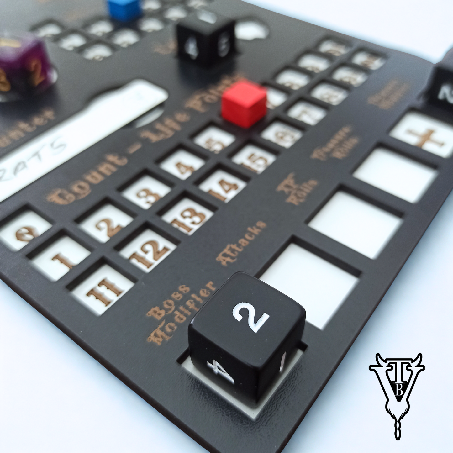 Four Against Darkness Character Player Board - Dungeon Delve Encounter Tracker in use — The Board Viking