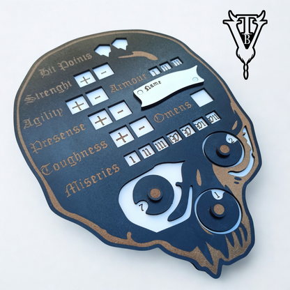 Mork Borg Character Player Board - Solo RPG - TTRPG Tracking Dashboard side view — The Board Viking