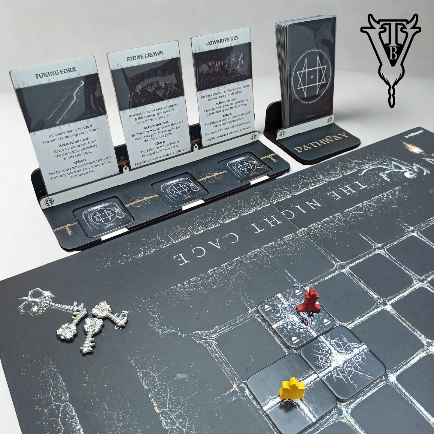 The Night Cage Board Game - Pathway Card And Tile Holder. — The Board Viking