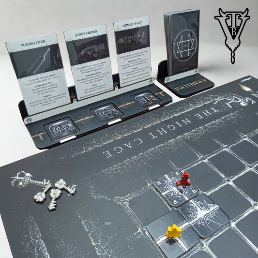The Night Cage Board Game - Pathway Card And Tile Holder.