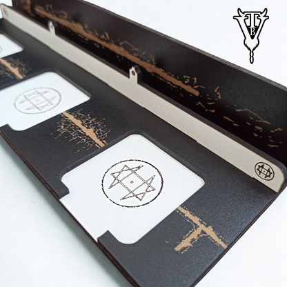 The Night Cage Board Game - Pathway Card And Tile Holder. close up — The Board Viking