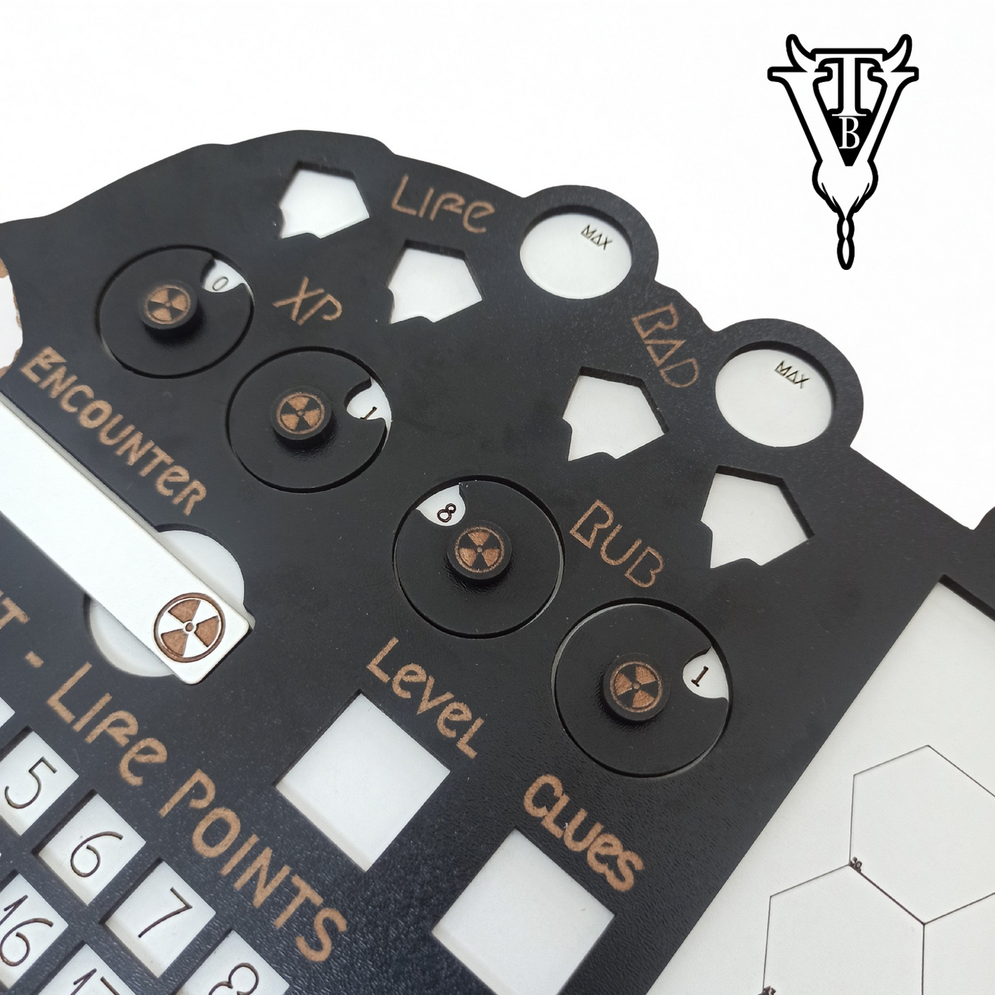 Alone Against The Zone — Solo RPG Hex-Crawl Player Board
