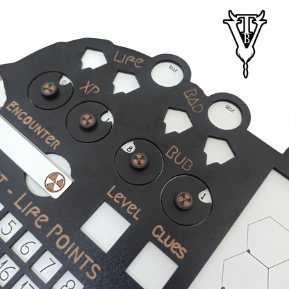 Alone Against The Zone — Solo RPG Hex-Crawl Player Board