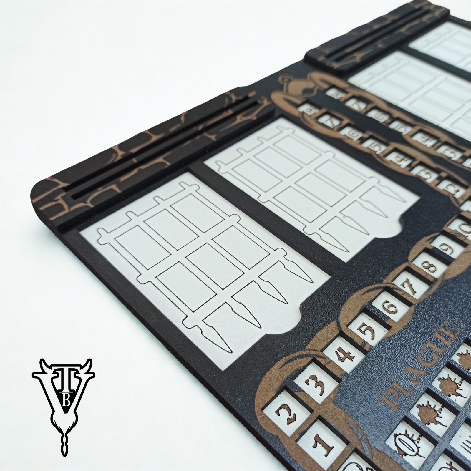 Escape The Dark Castle — Character Player Board V2 (Solo Play) back view — The Board Viking