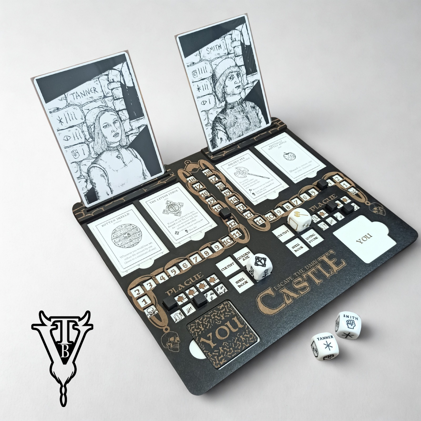 Escape The Dark Castle — Character Player Board V2 (Solo Play) in use — The Board Viking
