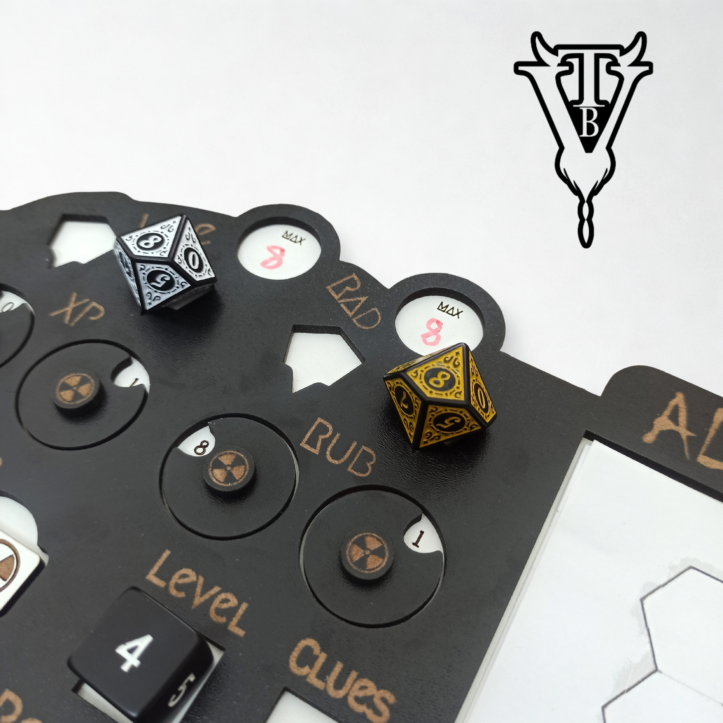 Alone Against The Zone — Solo RPG Hex-Crawl Player Board