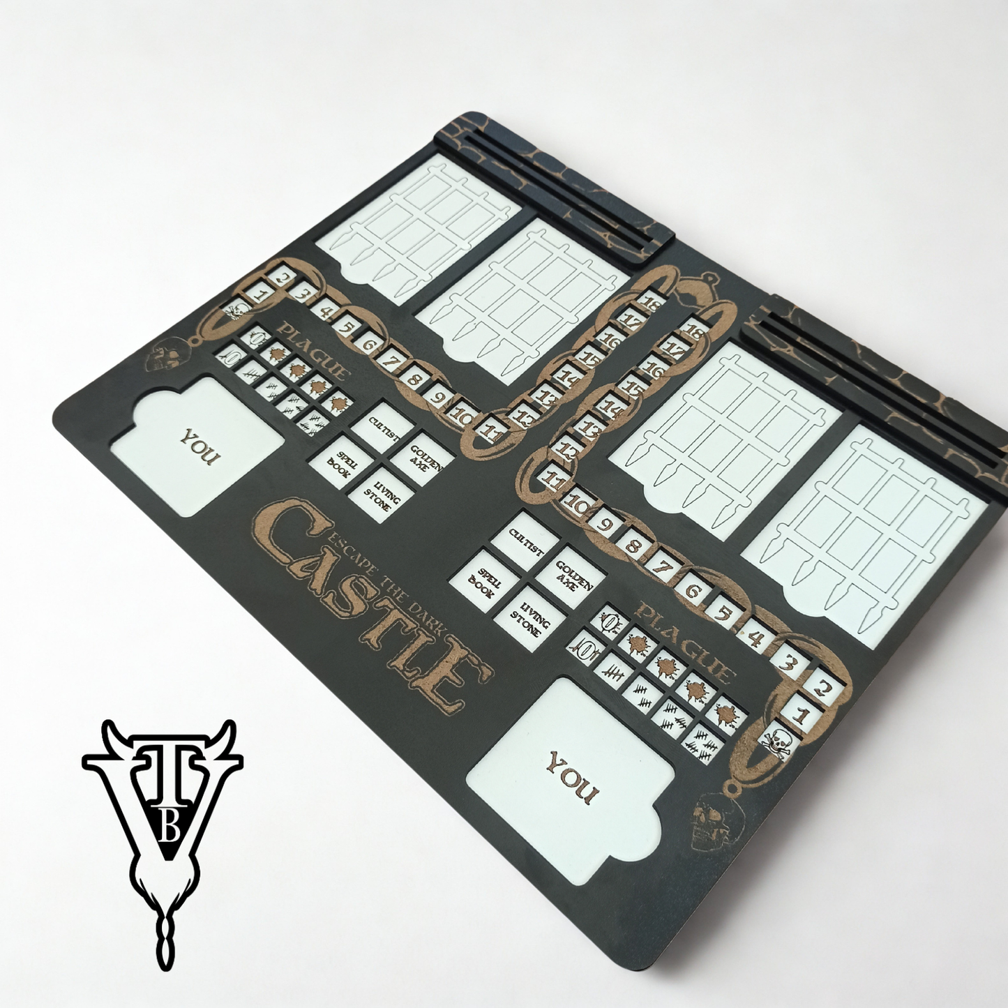 Escape The Dark Castle — Character Player Board V2 (Solo Play) detail view — The Board Viking
