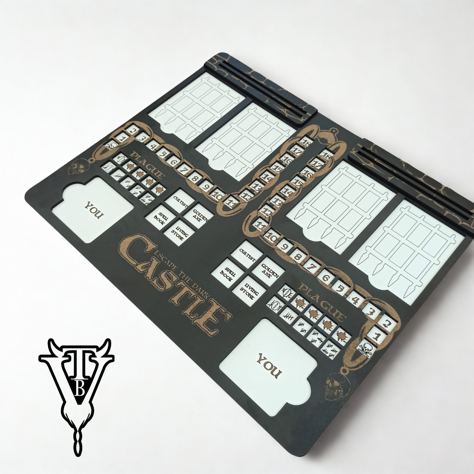 Escape The Dark Castle — Character Player Board V2 (Solo Play) detail view — The Board Viking