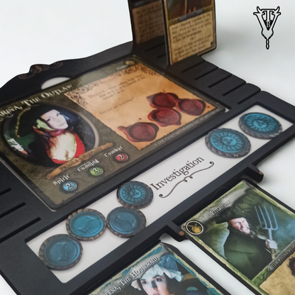 A Touch Of Evil Board Game - Character Player Board - Card / Token Organiser close up — The Board Viking