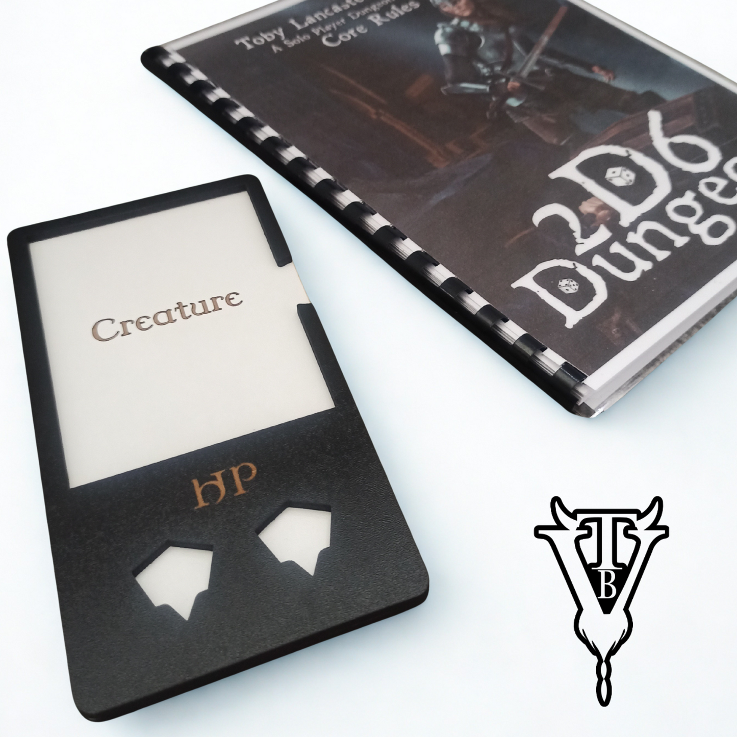 2D6 Dungeon Solo RPG Creature HP Tracker Player Board — The Board Viking