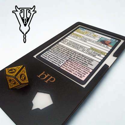 2D6 Dungeon Solo RPG Creature HP Tracker Player Board side view — The Board Viking