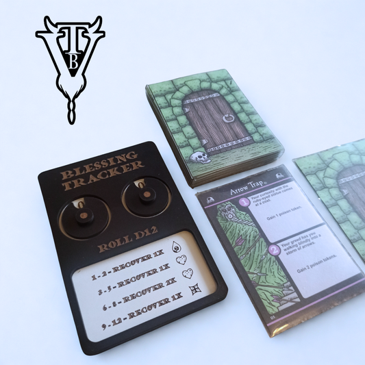 Iron Helm Solo Dungeon Card Game Blessings Tracking Board