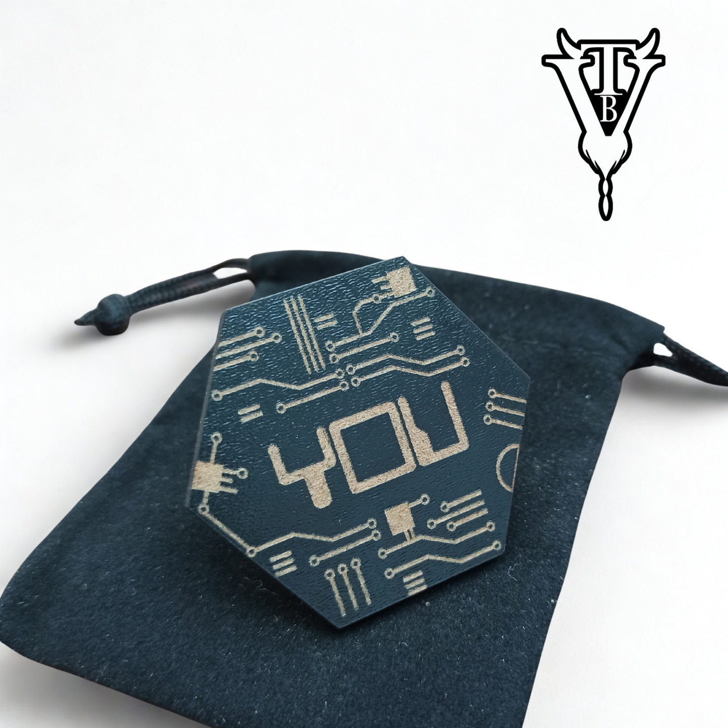 Escape The Dark Sector Card Game - Character Turn Choice 'YOU' Token close up — The Board Viking