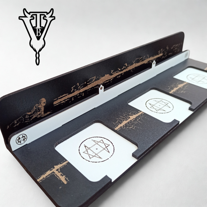The Night Cage Board Game - Pathway Card And Tile Holder. back view — The Board Viking
