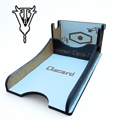 Escape The Dark Sector - item deck draw/discard holder side view — The Board Viking