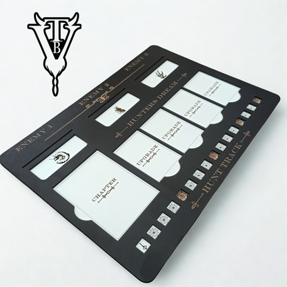 Bloodborne The Board Game — Hunt Board & Hunter's Dream Tracker close up — The Board Viking